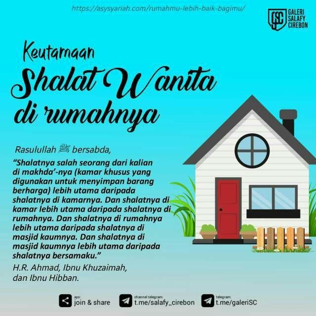 Detail Wanita Lebih Baik Shalat Di Rumah Nomer 16