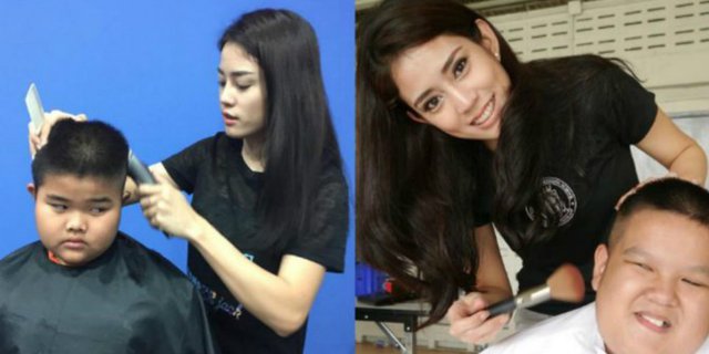 Detail Wanita Potong Rambut Di Tukang Cukur Nomer 12