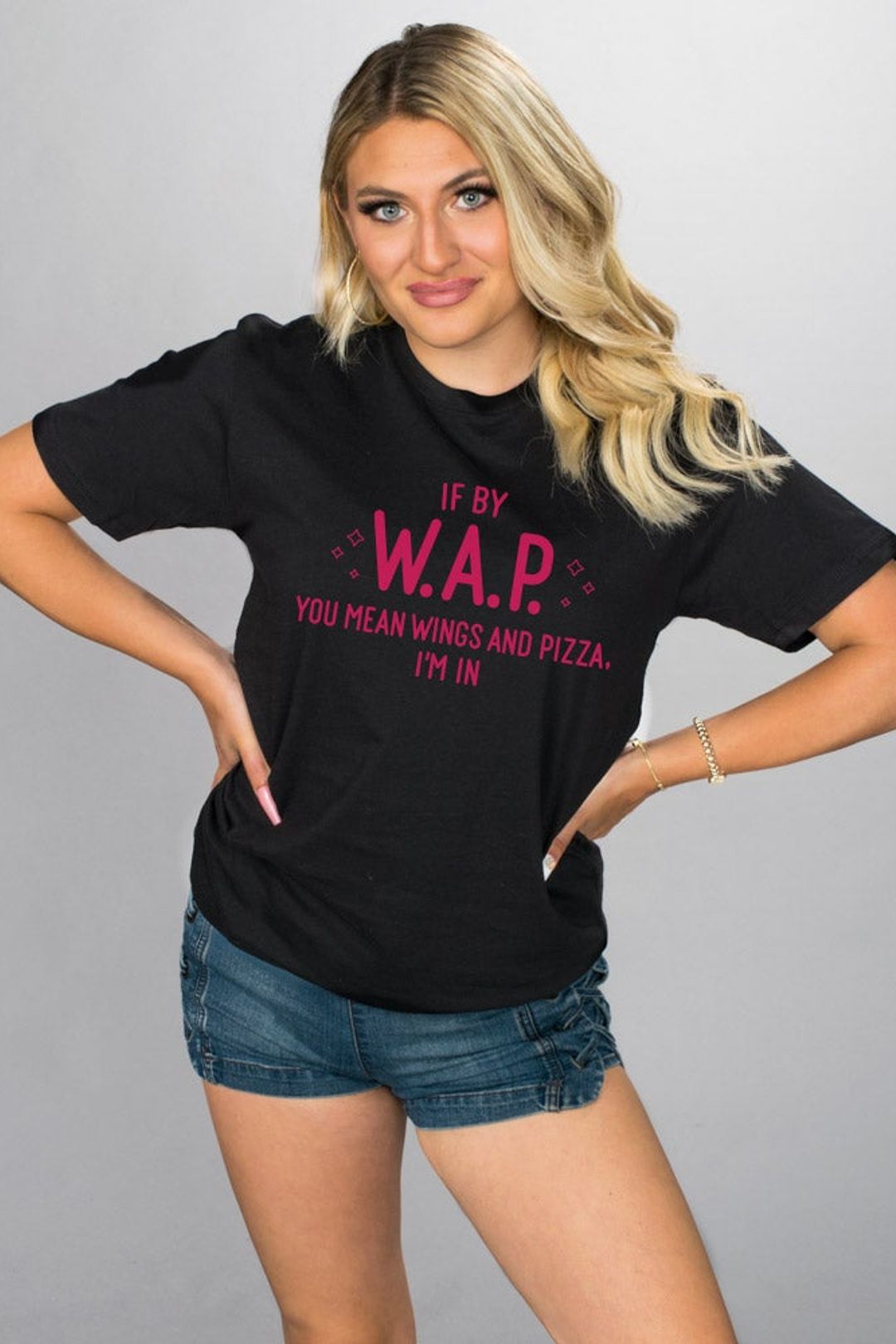 Detail Wap Wings And Pizza Shirt Nomer 29