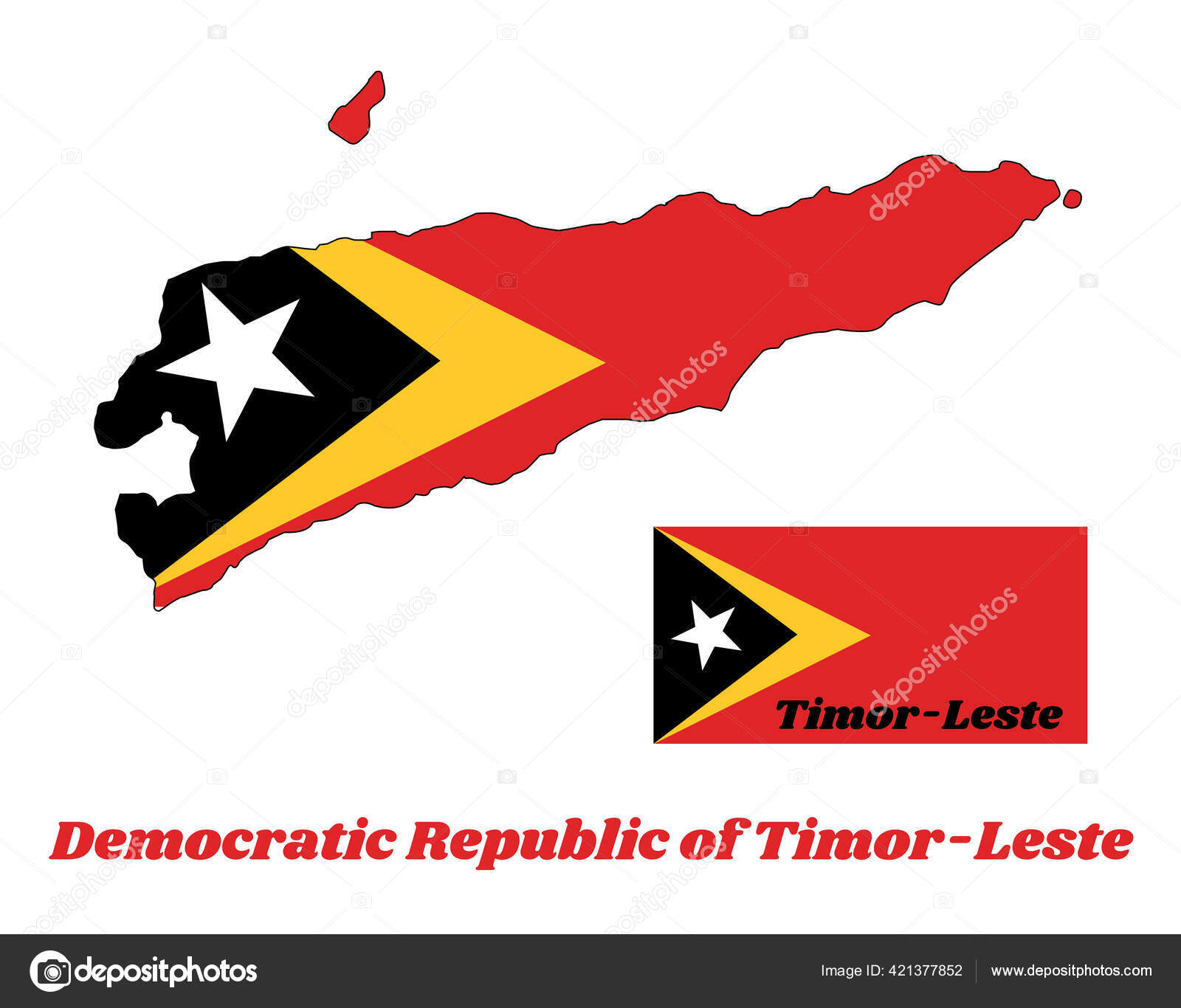 Detail Warna Bendera Timor Leste Nomer 20