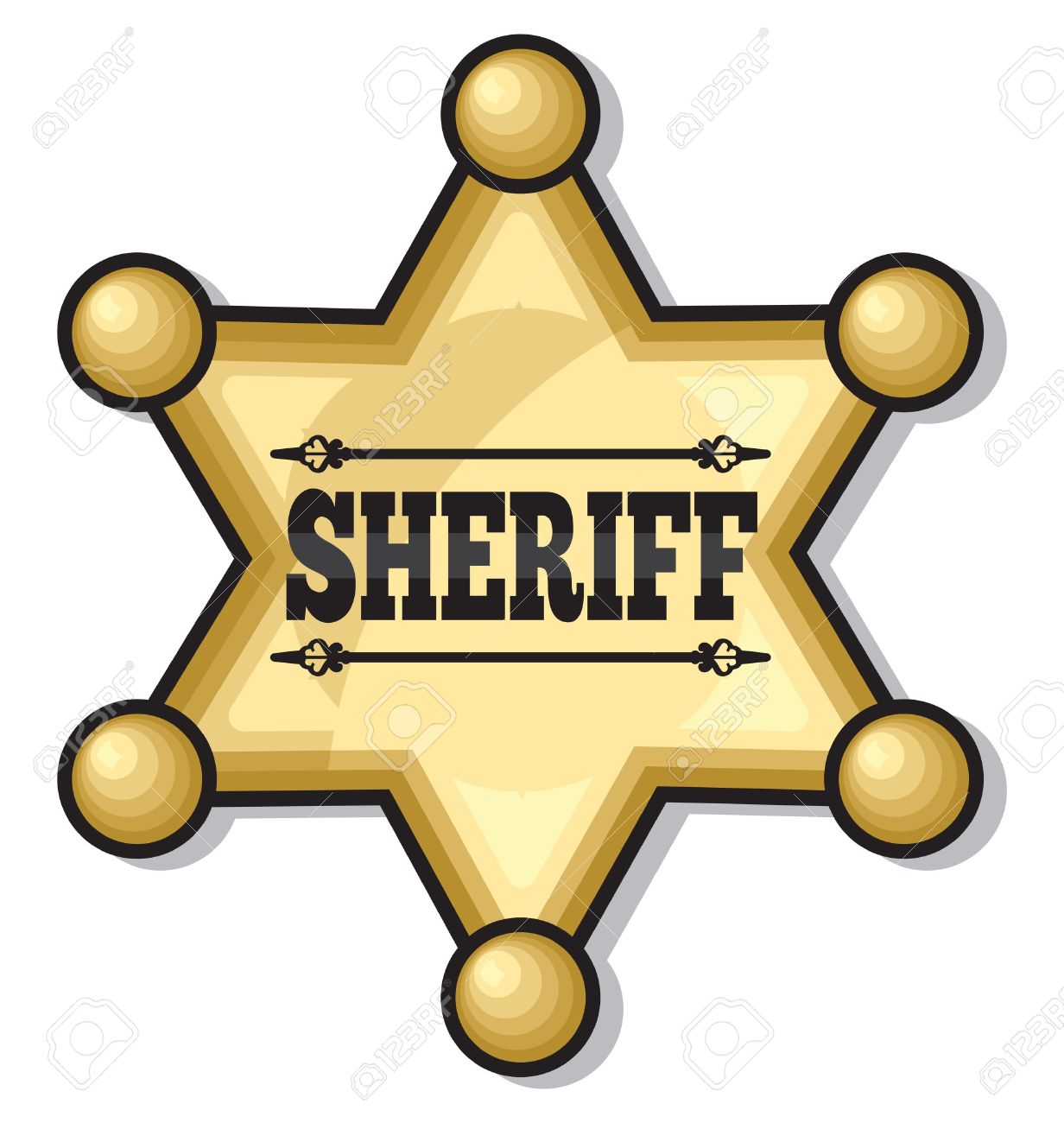 Sherrif Badge Clipart - KibrisPDR