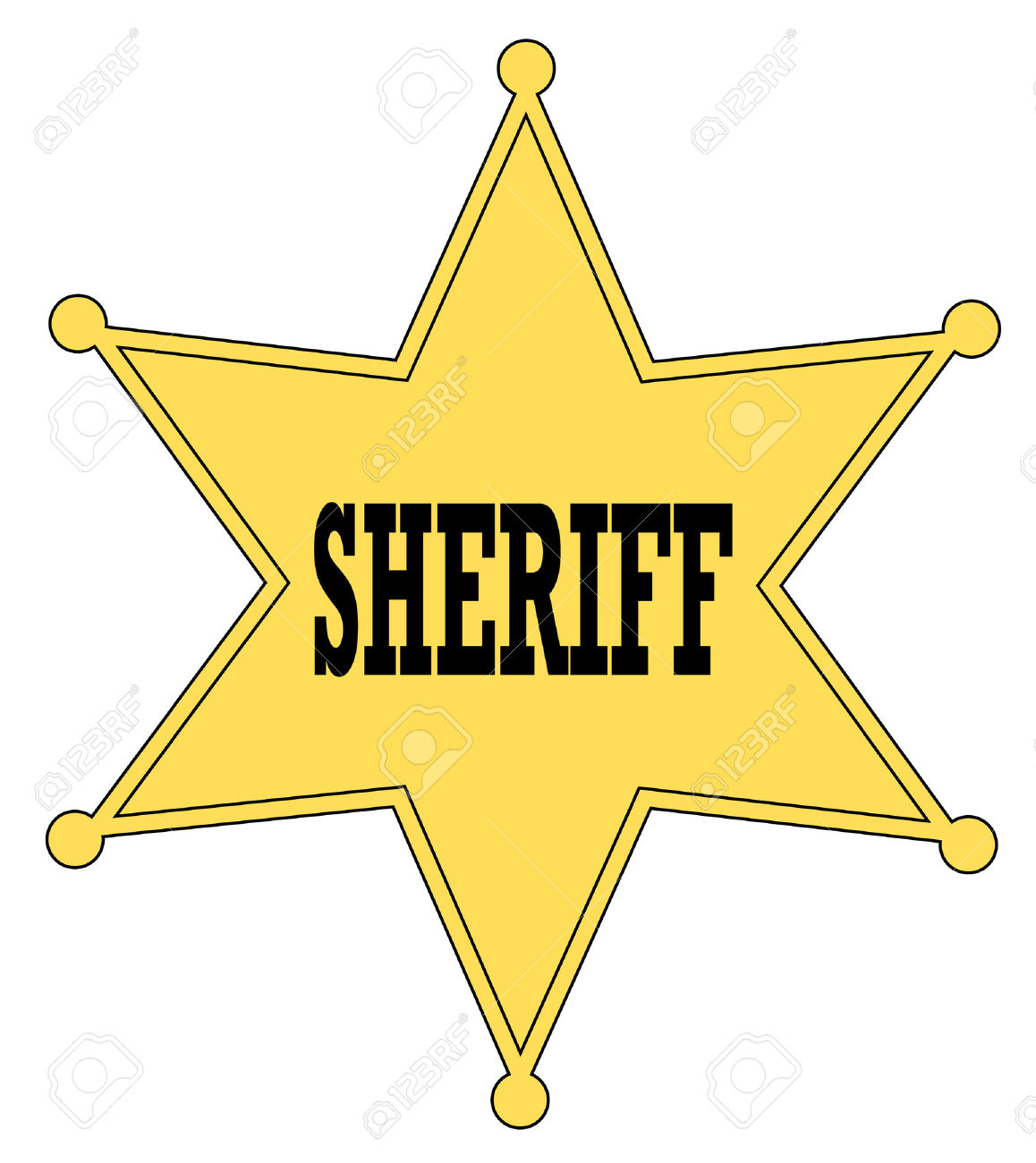 Detail Sherrif Badge Clipart Nomer 18