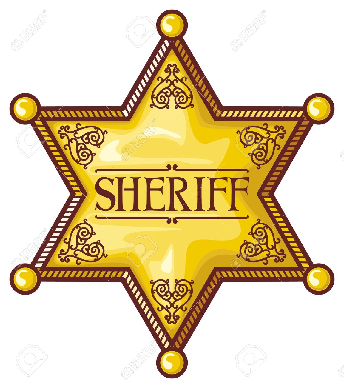 Detail Sherrif Badge Clipart Nomer 25