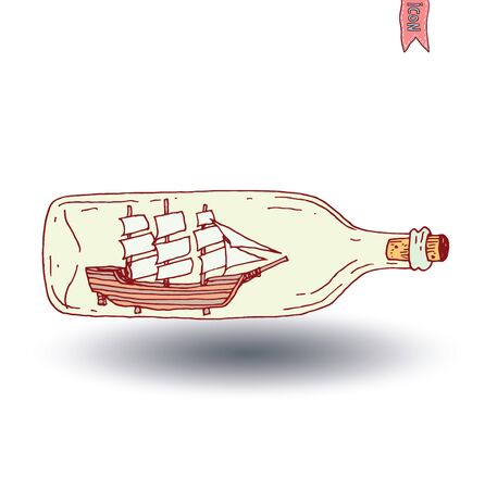 Detail Ship In A Bottle Clipart Nomer 31