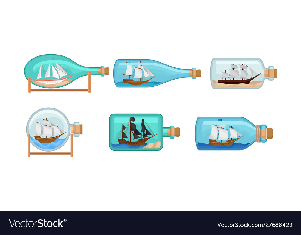 Detail Ship In A Bottle Clipart Nomer 38