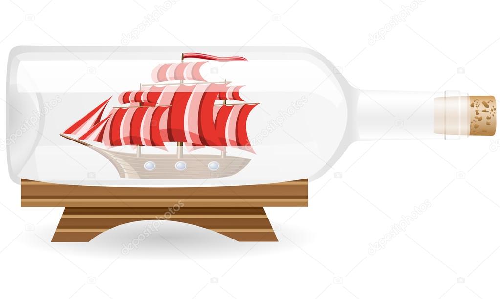 Detail Ship In A Bottle Clipart Nomer 42