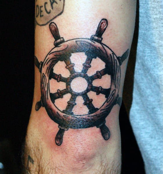 Detail Ship Wheel And Anchor Tattoo Meaning Nomer 18