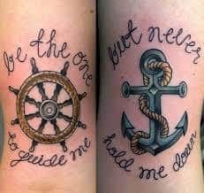 Detail Ship Wheel And Anchor Tattoo Meaning Nomer 7