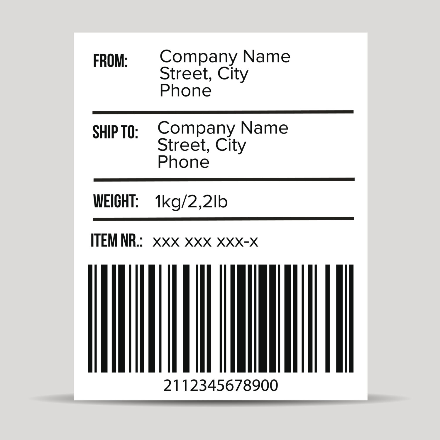 Detail Shipping Label Images Nomer 19