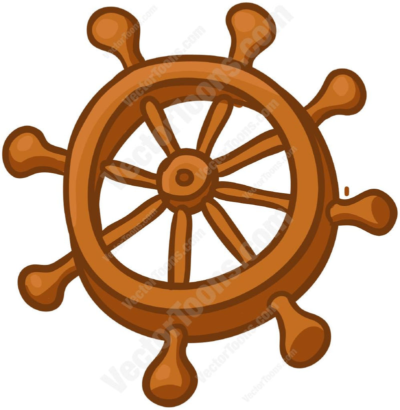 Detail Ships Wheel Clip Art Nomer 44