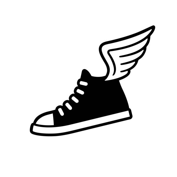 Detail Shoe With Wings Clipart Nomer 2