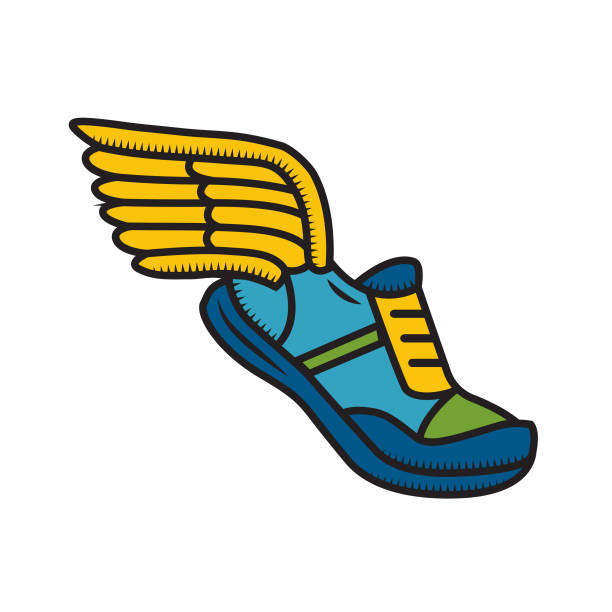 Detail Shoe With Wings Clipart Nomer 12