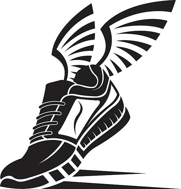 Detail Shoe With Wings Clipart Nomer 5