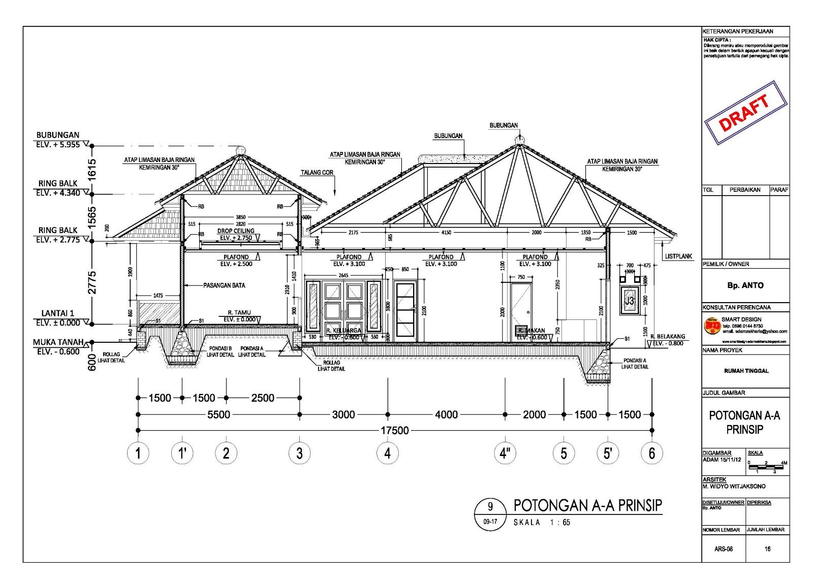 Detail Shop Drawing Gambar Kerja Potongan Restoran Nomer 4