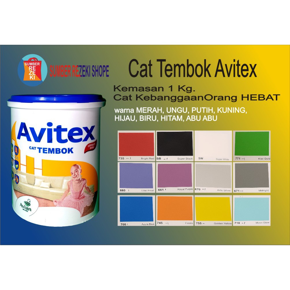 Detail Warna Cat Avitek Nomer 41