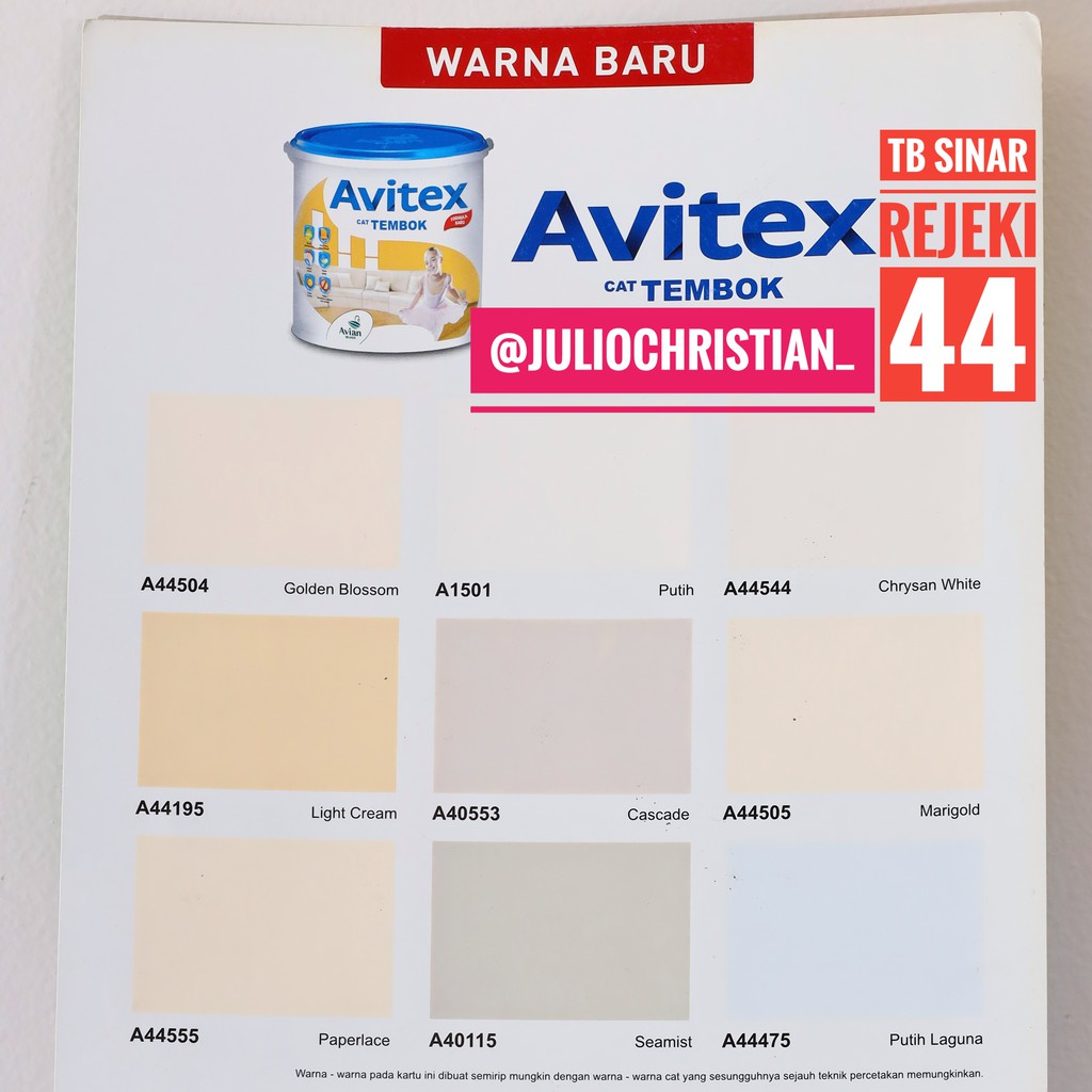 Detail Warna Cat Avitek Nomer 50