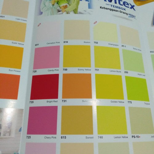 Detail Warna Cat Avitek Nomer 55