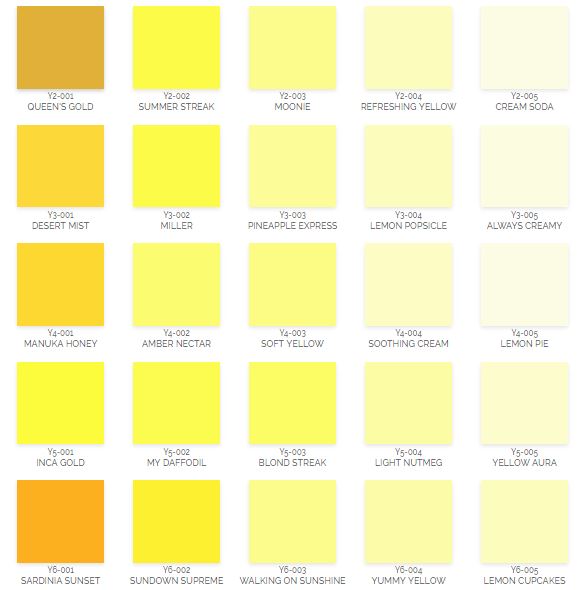 Detail Warna Cat Lemon Nomer 24