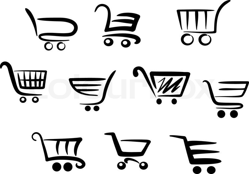 Detail Shopping Cart Vector Nomer 32
