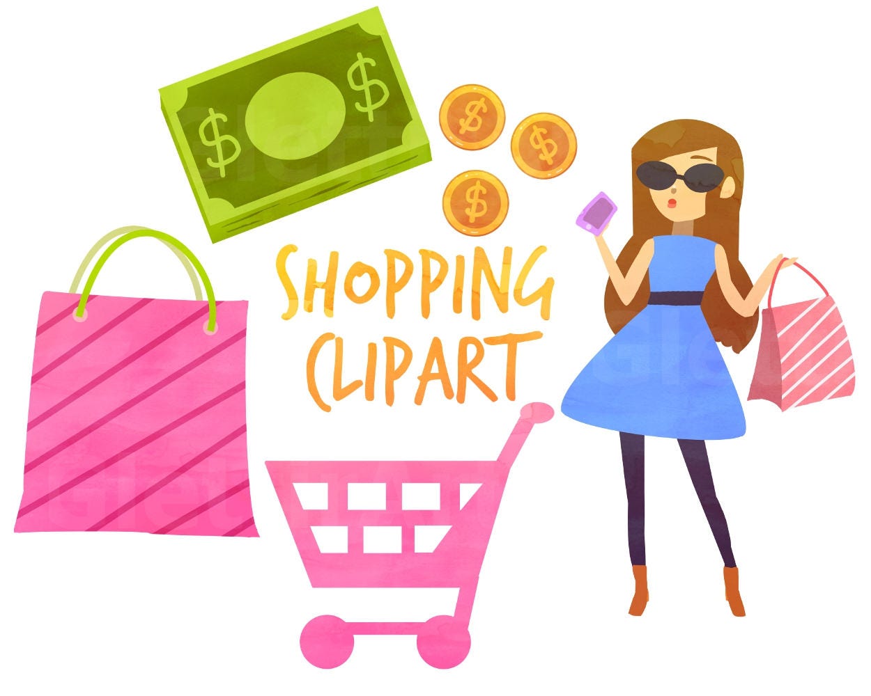 Detail Shopping Clipart Nomer 19