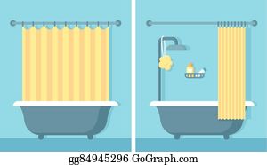 Detail Shower Curtains Clipart Nomer 7