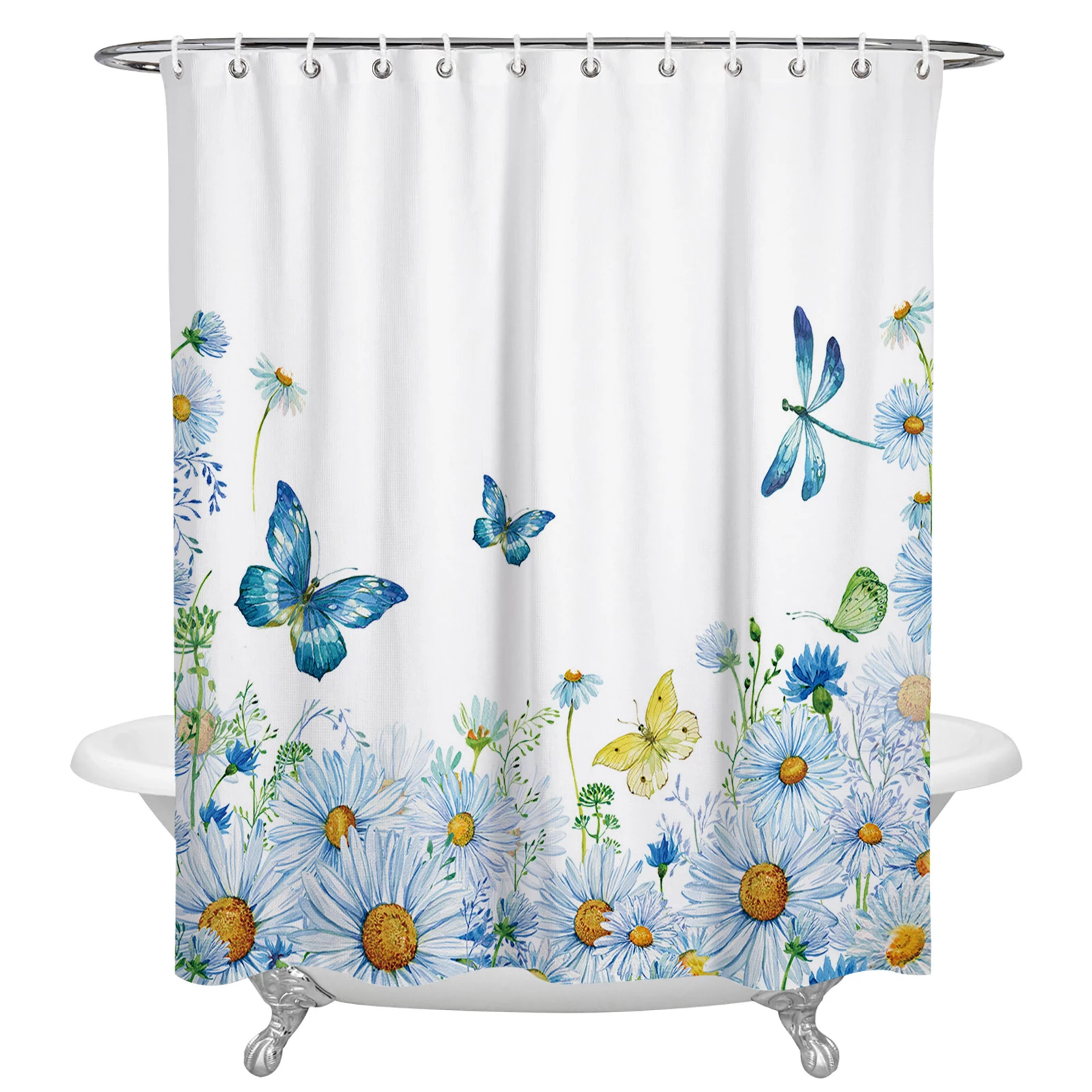Detail Shower Curtains Dragonfly Nomer 54