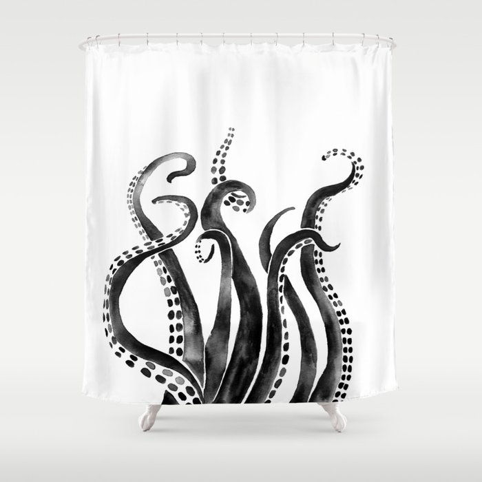 Detail Shower Curtains Octopus Nomer 16