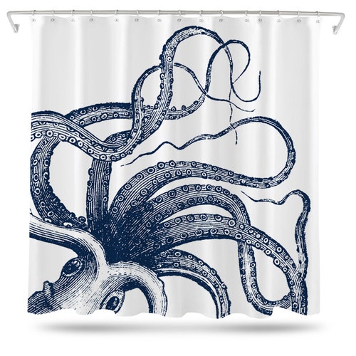 Detail Shower Curtains Octopus Nomer 22