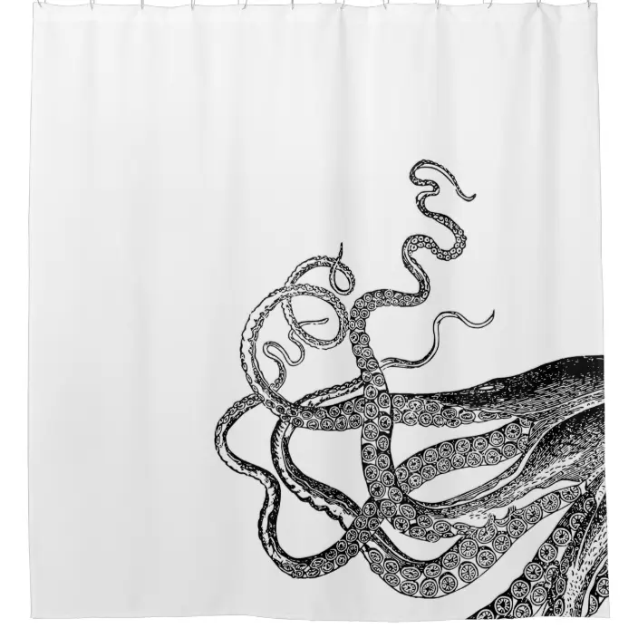 Detail Shower Curtains Octopus Nomer 28