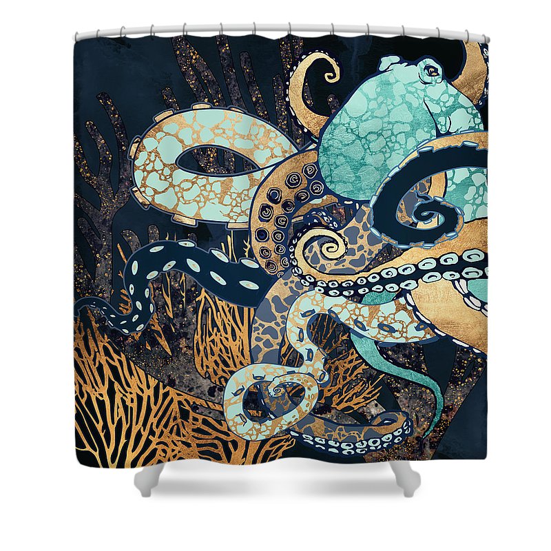 Detail Shower Curtains Octopus Nomer 33