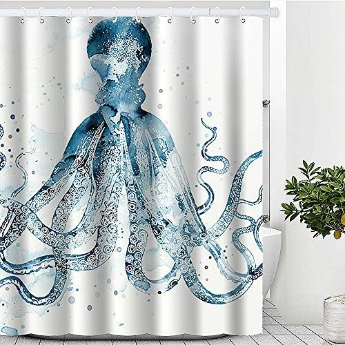 Detail Shower Curtains Octopus Nomer 35
