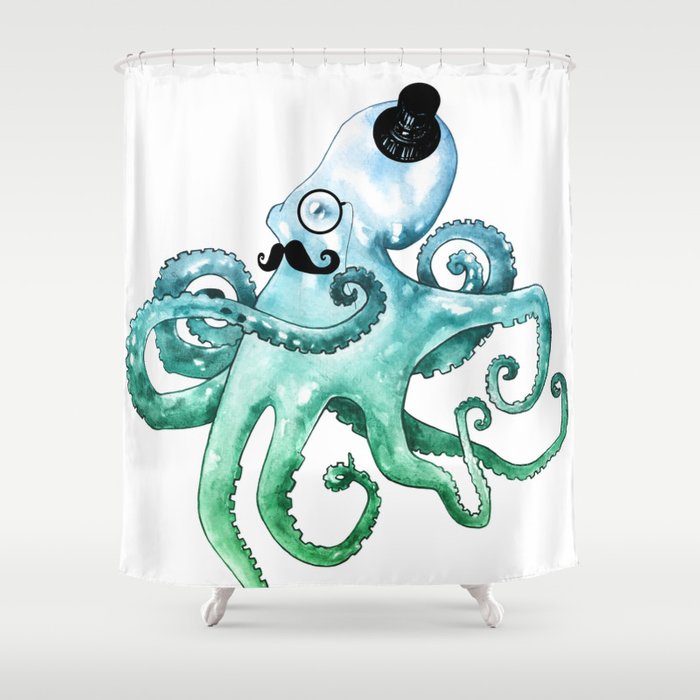 Detail Shower Curtains Octopus Nomer 56