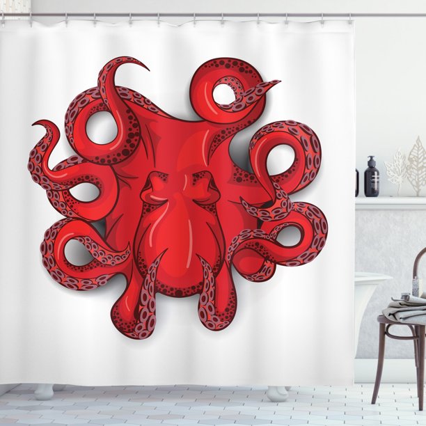 Detail Shower Curtains Octopus Nomer 58