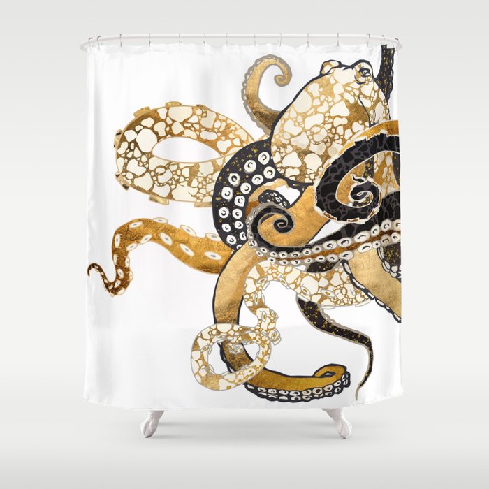 Detail Shower Curtains Octopus Nomer 8