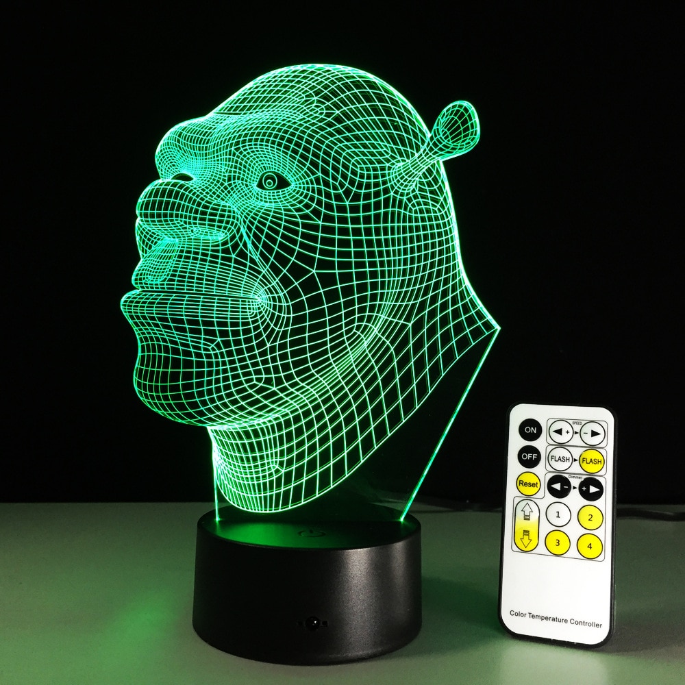 Detail Shrek 3d Lamp Nomer 20