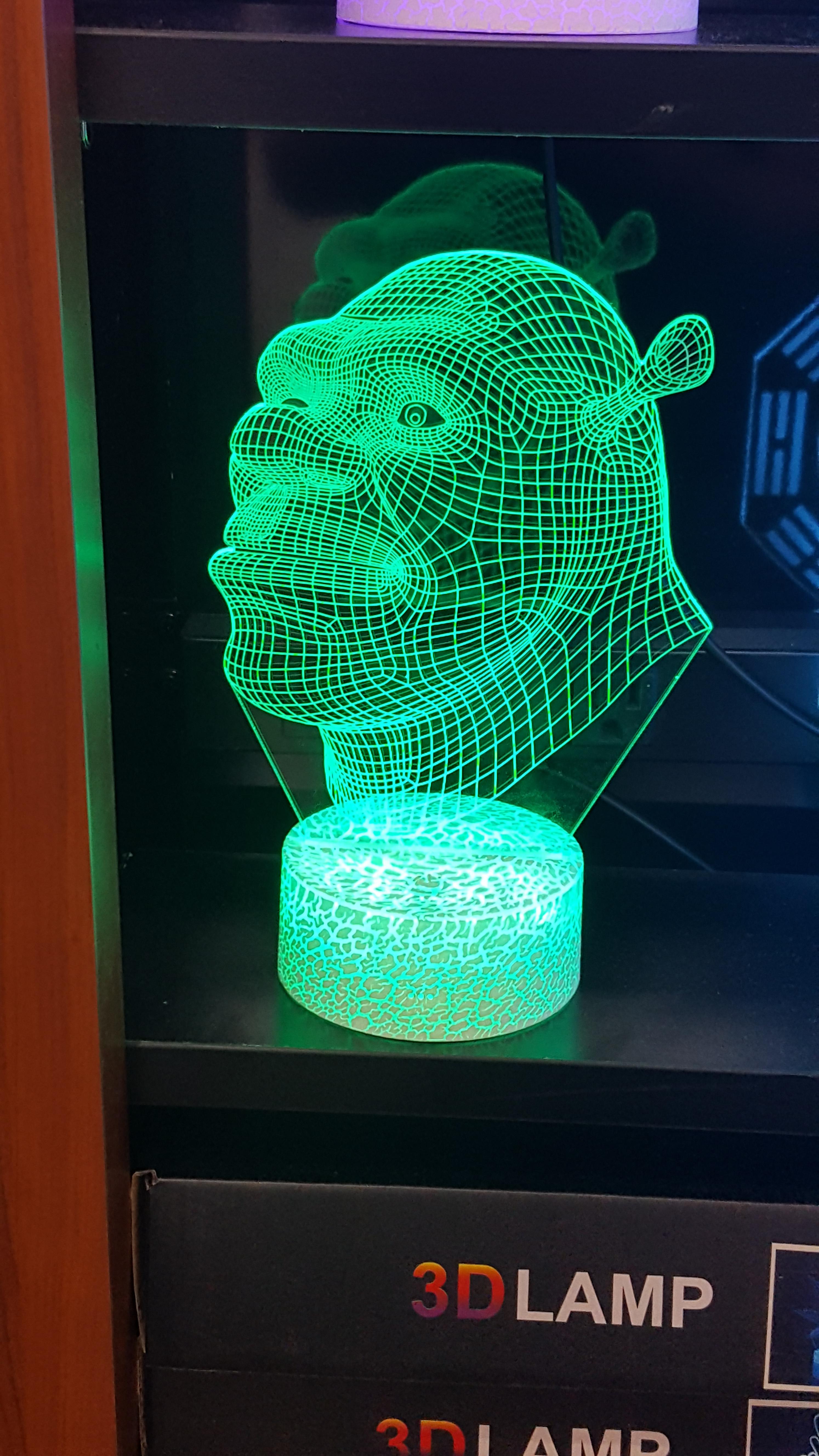 Detail Shrek 3d Lamp Nomer 57