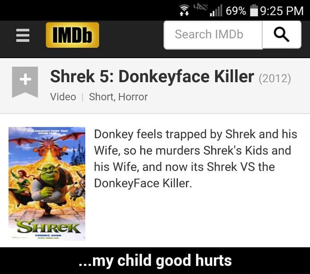 Detail Shrek 5 Donkeyface Killer Nomer 8