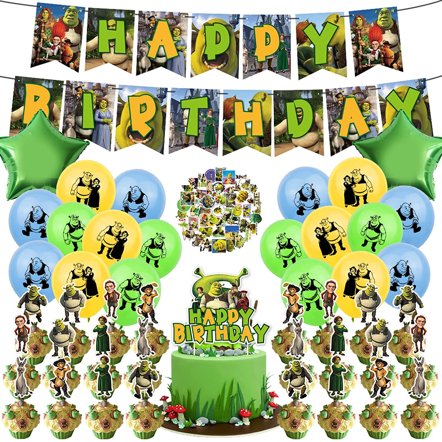 Detail Shrek Birthday Banner Nomer 14