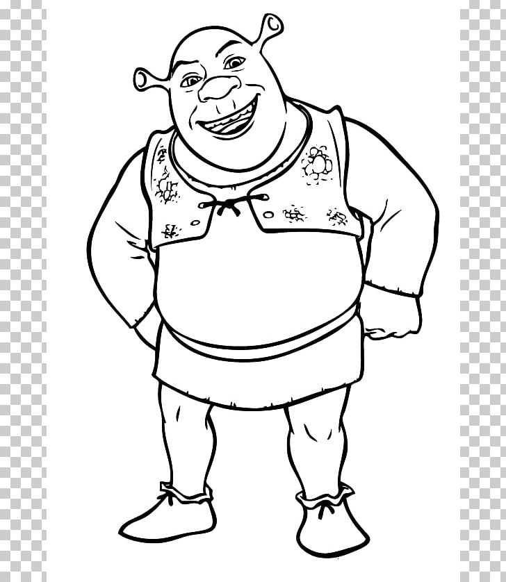 Detail Shrek Clipart Black And White Nomer 5