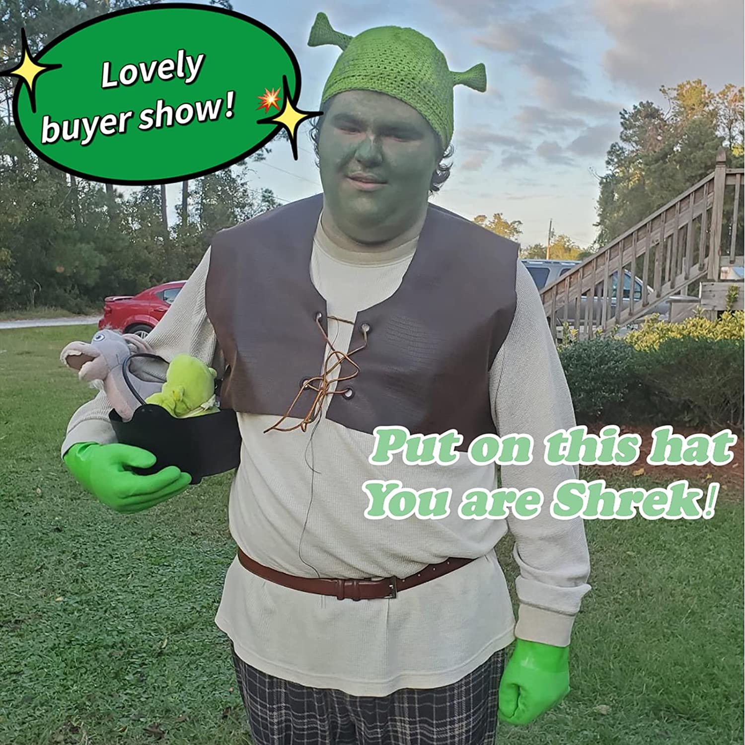 Detail Shrek Hat With Ears Nomer 39