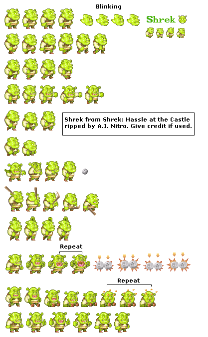 Detail Shrek Sprite Nomer 3