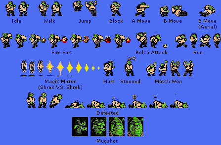 Detail Shrek Sprite Nomer 24
