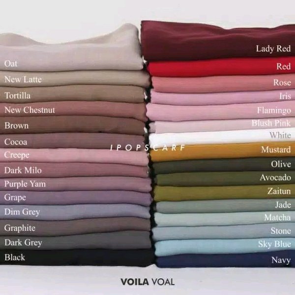 Detail Warna Chestnut Jilbab Nomer 9