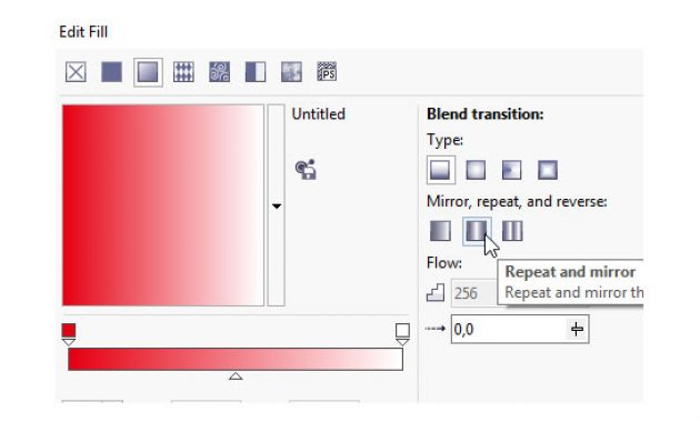 Detail Warna Emas Pada Corel Nomer 16