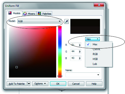 Detail Warna Emas Pada Corel Nomer 36