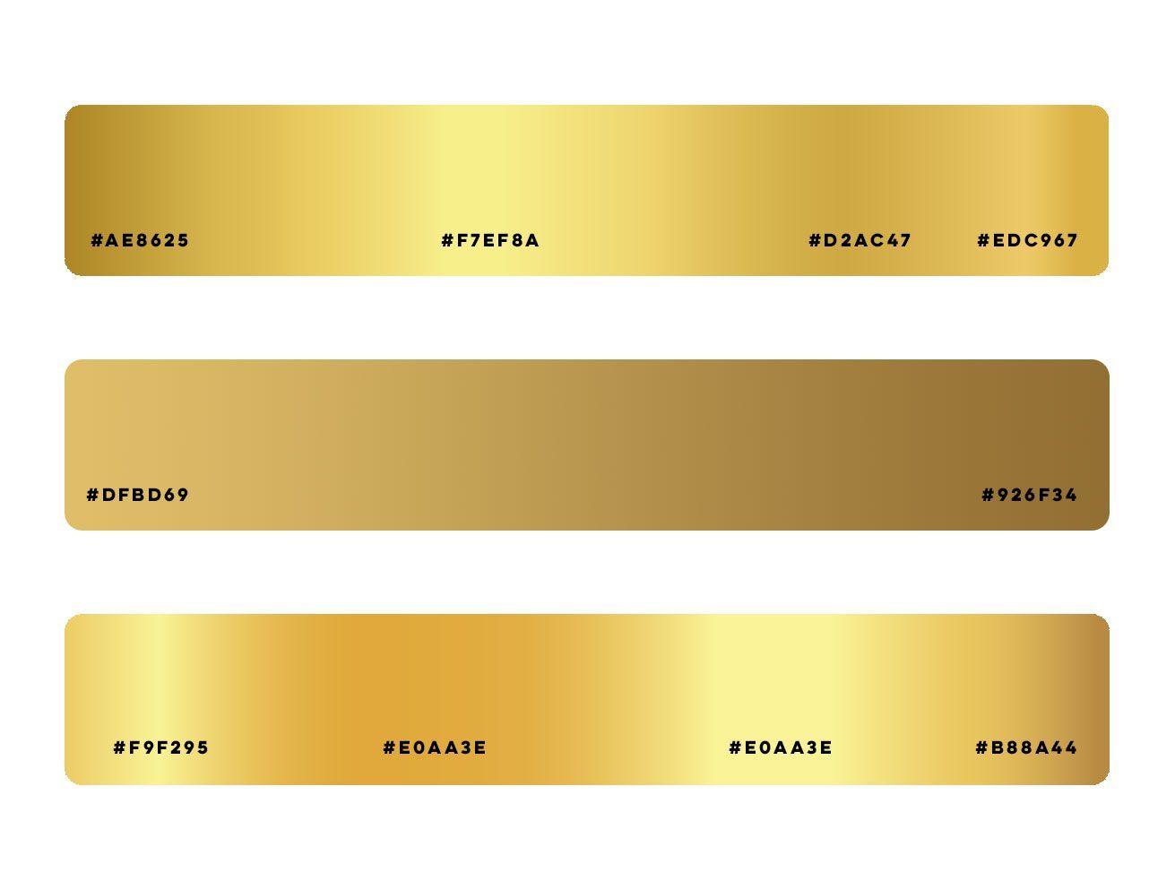 Detail warna emas rgb koleksi nomer 21