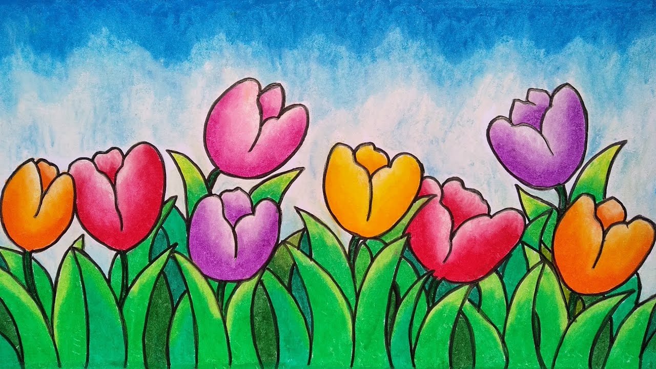 Detail Warna Gambar Bunga Tulip Nomer 8