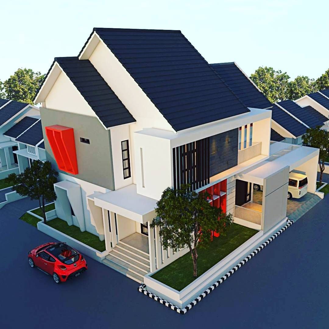 Warna Genteng Rumah Minimalis 54+ Koleksi Gambar