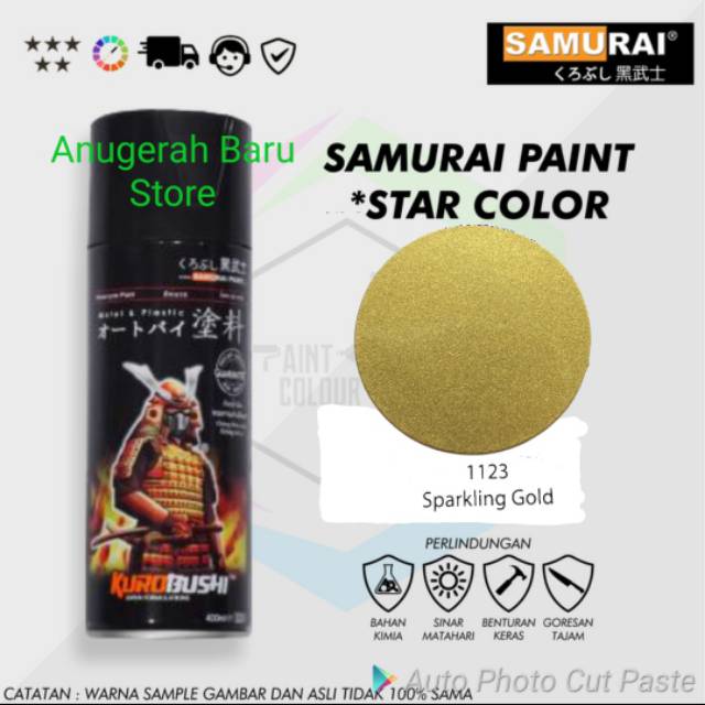 Detail Warna Gold Metalic Nomer 27