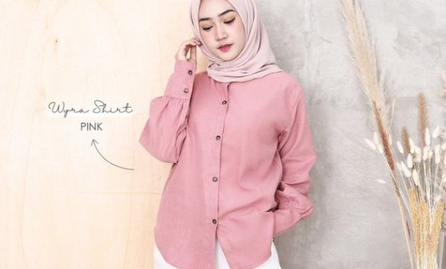 Detail Warna Hijab Dusty Pink Nomer 50